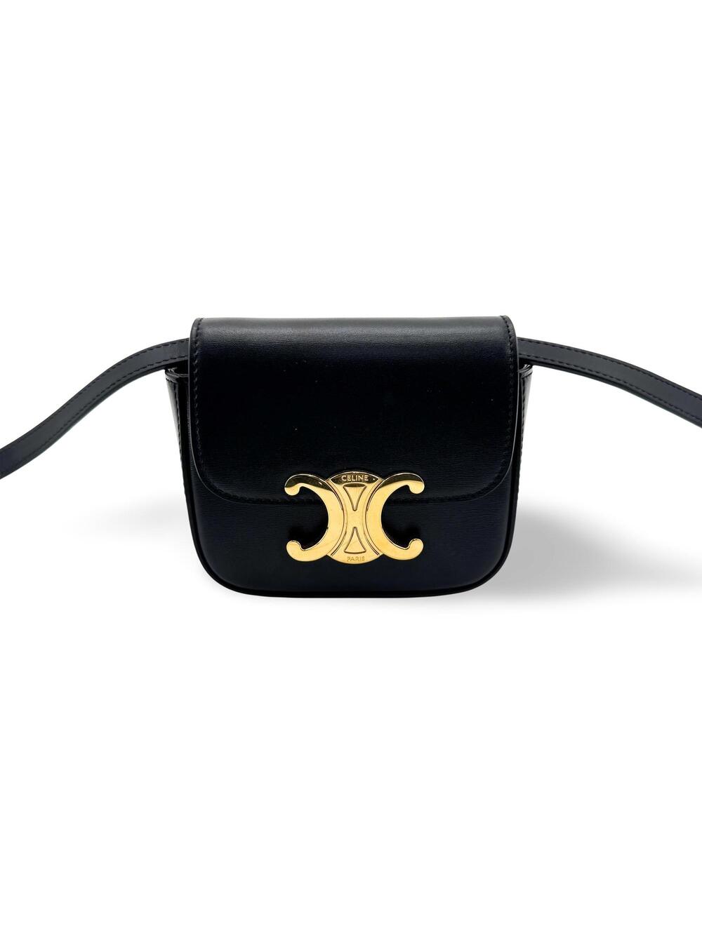 Celine Shiny Calfskin Mini Triomphe #373602C65B